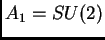 $A_1=SU(2)$
