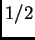 $1/2$