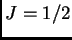 $J=1/2$