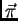 $\vec \pi$