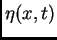$\eta(x,t)$